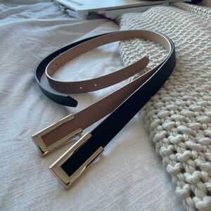 2 Belts - NWOT - Amazon - Size S - Black & tan